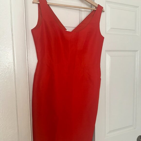 Vintage Valentino Red A-Line Shift Dress – Size 10 - Picture 1 of 13